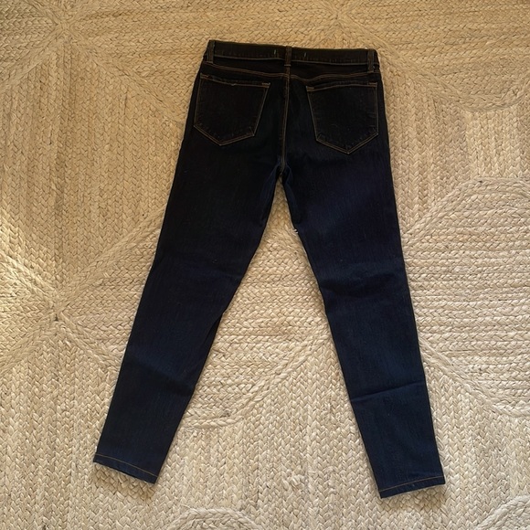 J Brand Dark Wash Starless Skinny Mid Rise Cropped Denim, size 29 - Picture 10 of 11
